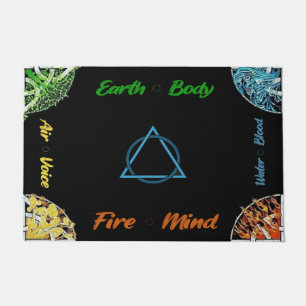 Four Elements Eternal Door Mat