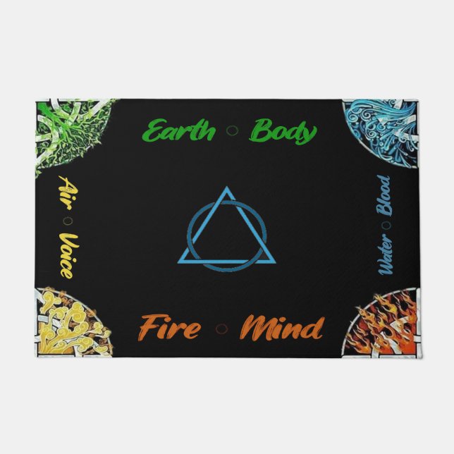 Four Elements Eternal Door Mat (Front)