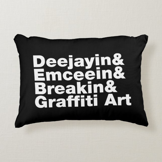 Four Elements of Hip Hop Accent Pillow (Front)
