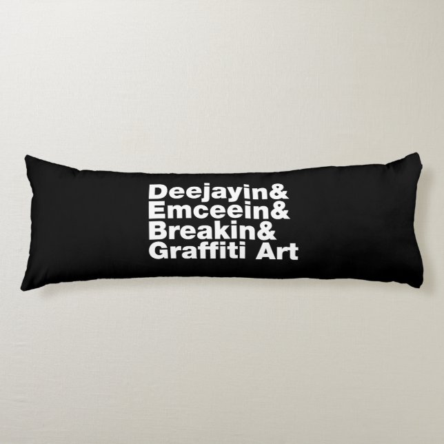 Four Elements of Hip Hop Body Pillow (Front)