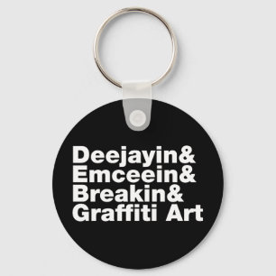 Four Elements of Hip Hop Keychain