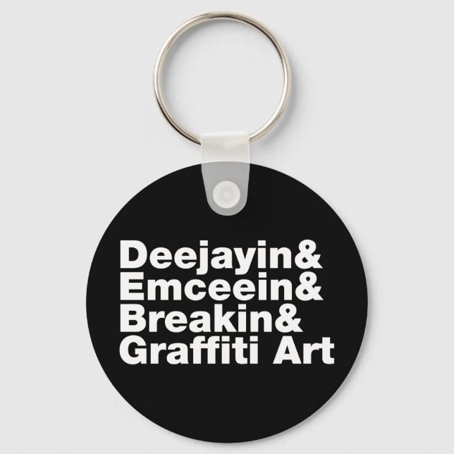Four Elements of Hip Hop Keychain (Front)