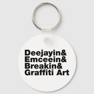 Four Elements of Hip Hop Keychain