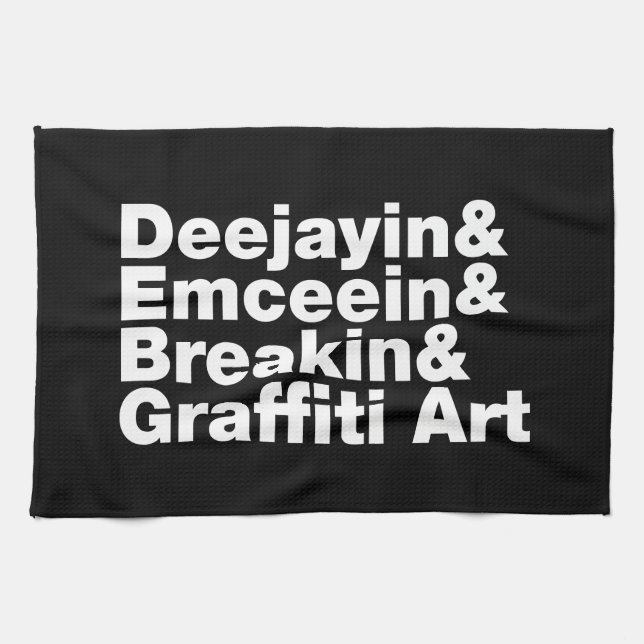 Four Elements of Hip Hop Kitchen Towel (Horizontal)
