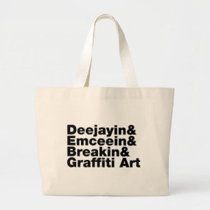 Four Elements of Hip Hop Large Tote Bag