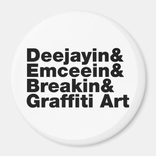 Four Elements of Hip Hop Magnet