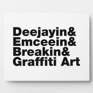 Four Elements of Hip Hop Plaque