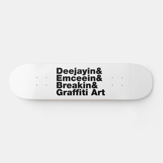 Four Elements of Hip Hop Skateboard (Horz)