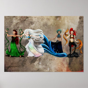 Four Elements Poster
