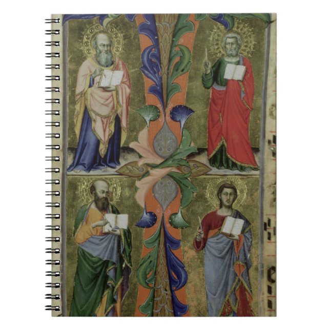 Four Evangelists, 14th century (vellum) Notebook (Front)