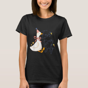 Four Ever Silly Funny Silly Goose 4th Birthday T-Shirt
