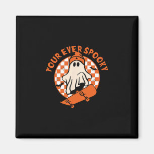 Four Ever Spooky 4th Birthday Halloween Skateboard Magnet