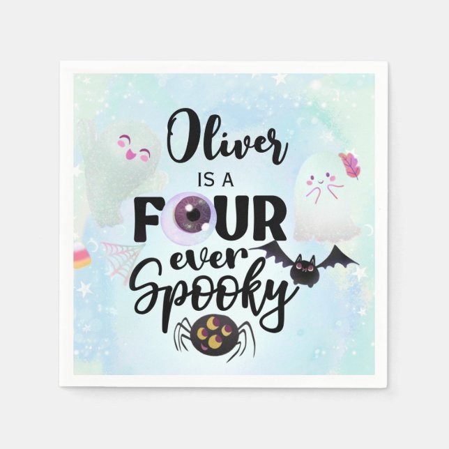 four ever spooky napkin (Front)