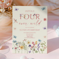 Four Ever Wild Wildflower 4th Birthday Party