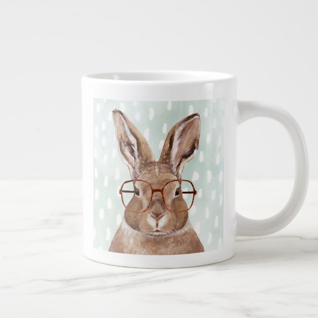 Four-Eyed Forester | Bunny Rabbit Large Coffee Mug (Right)