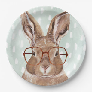 Four-Eyed Forester Bunny Rabbit Paper Plate