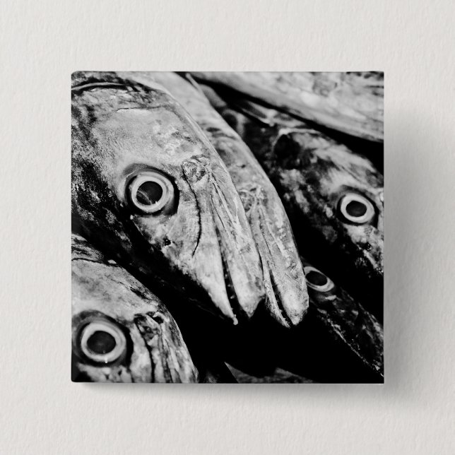 four eyes 2 inch square button (Front)