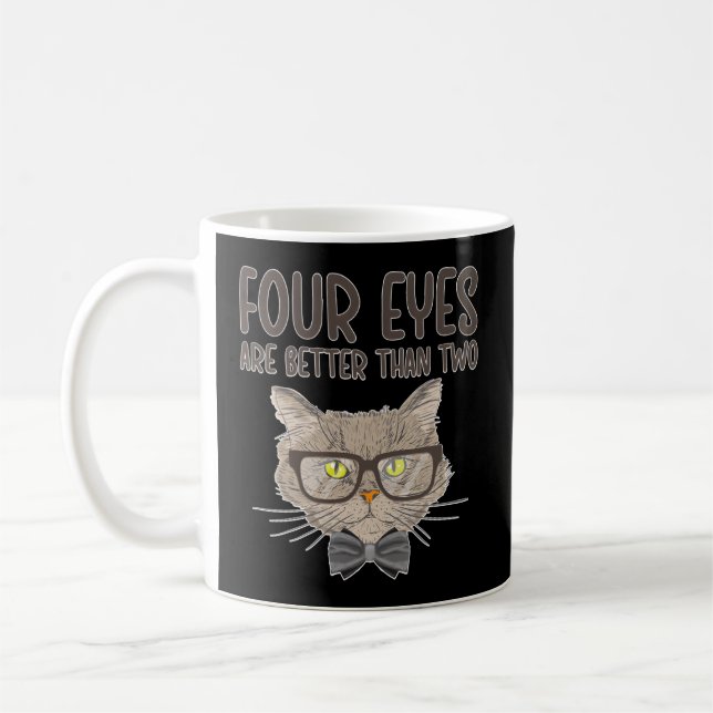Four Eyes Optician Opticianry Opticians Coffee Mug (Left)