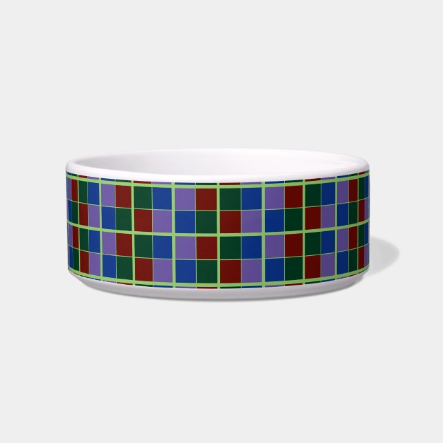 Four Fandom Colours Chequered Bowl (Front)
