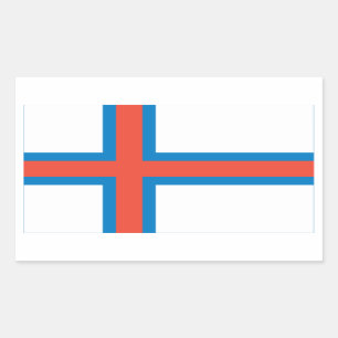 FOUR Faroe Islands National Flag Sticker