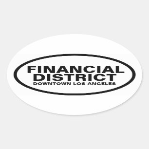 FOUR "Financial District" Oval Sticker