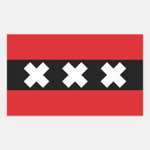 FOUR Flag of Amsterdam Sticker