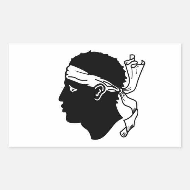 FOUR Flag of Corsica Sticker (Front)