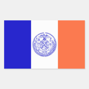 FOUR Flag of New York City Sticker