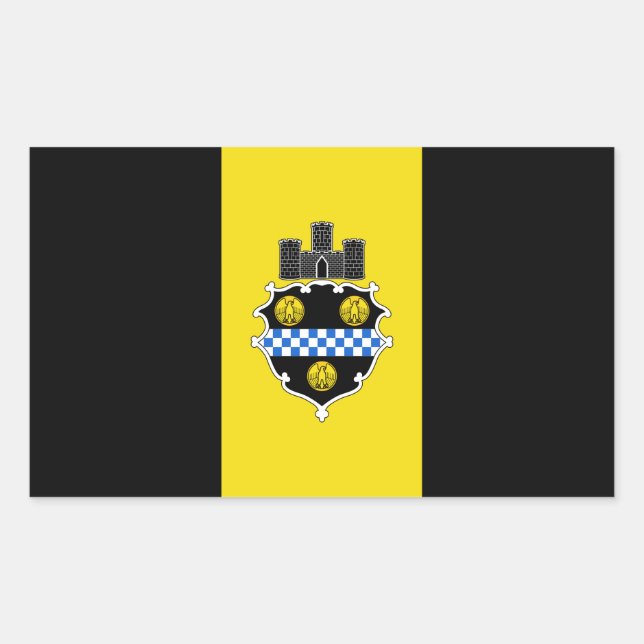 FOUR Flag of Pittsburgh Sticker (Front)