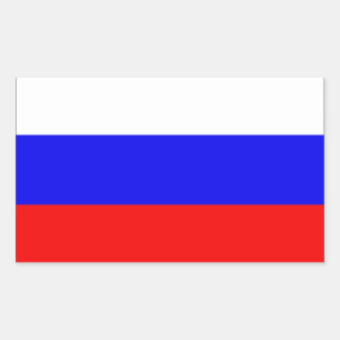 FOUR Flag of Russia Sticker