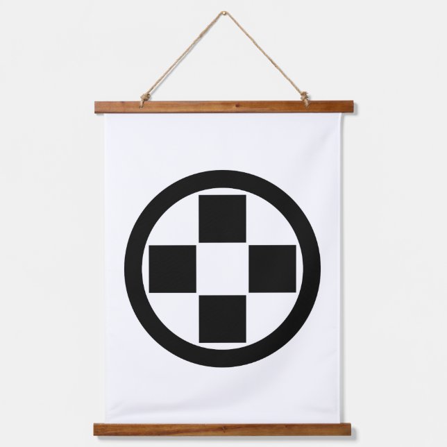 Four flagstones in circle hanging tapestry (Front)
