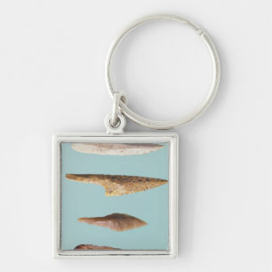 Four Flint Tools Keychain