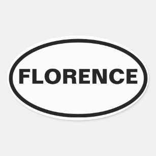 FOUR Florence, Alabama Oval Sticker