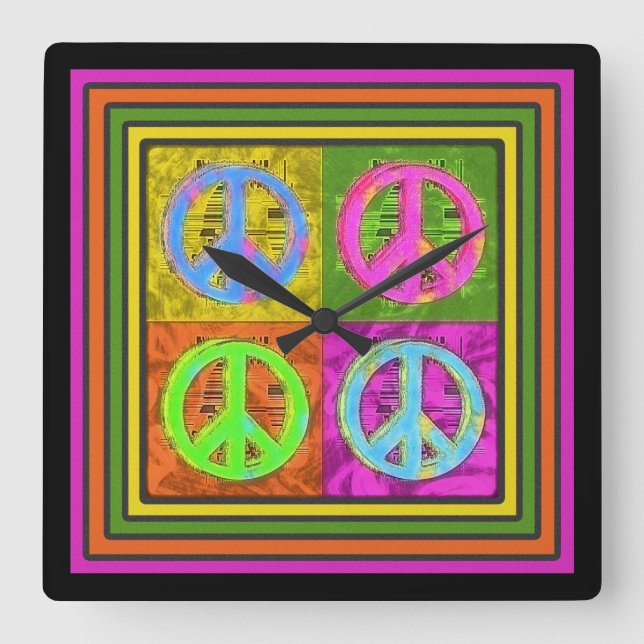 FOUR FOR PEACE Clock (Front)