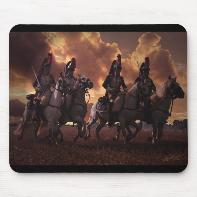 Four French Cuirassiers Mouse Pad (Front)