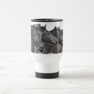 Four Friesians Travel Mug
