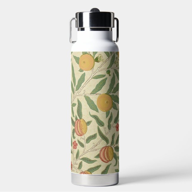 Four Fruit Pattern, William Morris Water Bottle (Front)