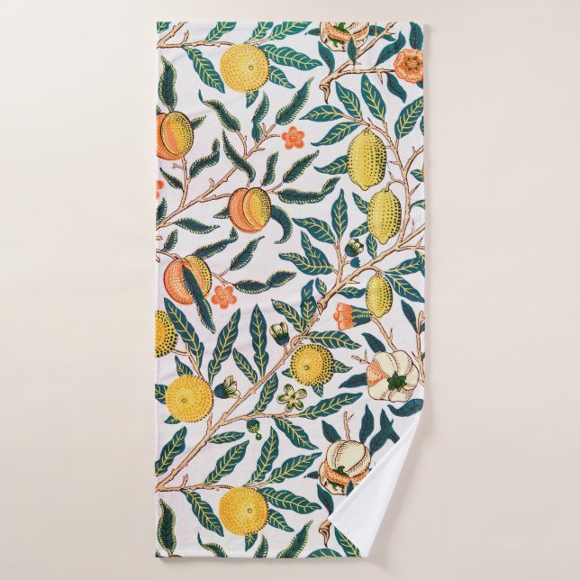 Four Fruit, William Morris Bath Towel (Bath Towel)