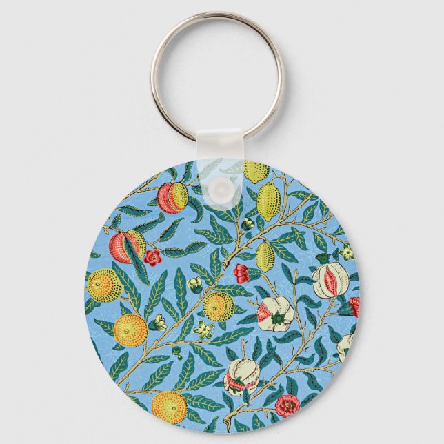 Four Fruits by William Morris Keychain (Front)