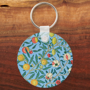 Four Fruits by William Morris Keychain