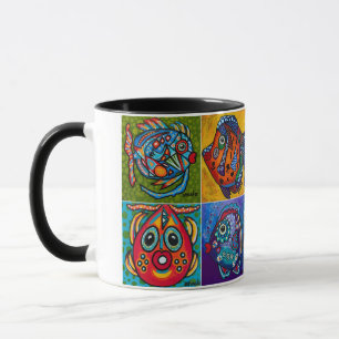 Four Funky Fish Beverage Mug
