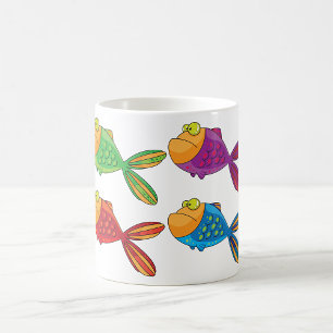 Four Funny Fish Coffee Mug