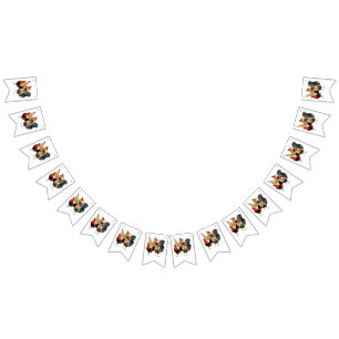 Four Gamecocks Bunting Flags