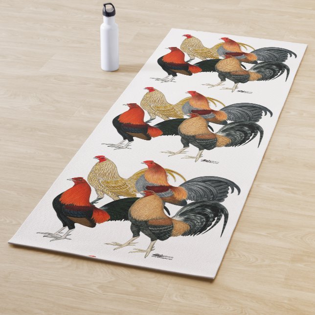 Four Gamecocks Yoga Mat (In Situ)