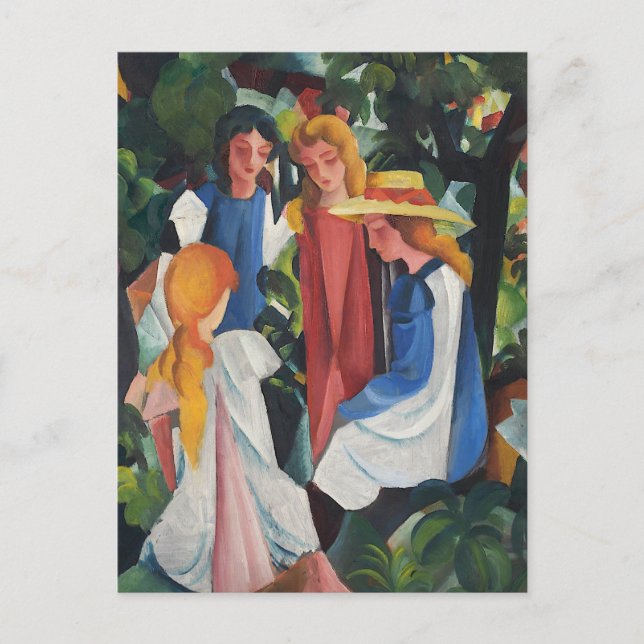 Four Girls Postcard (Front)