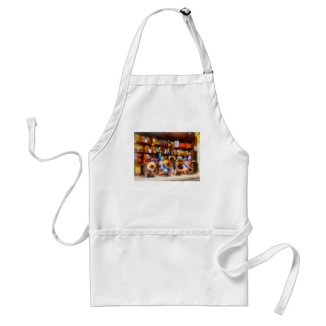 Four Glass Candy Jars Standard Apron (Front)
