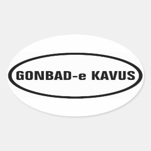 FOUR Gonbad-e Kavus Oval Sticker