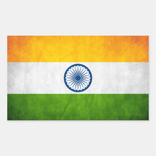 FOUR Grange India National Flag Sticker