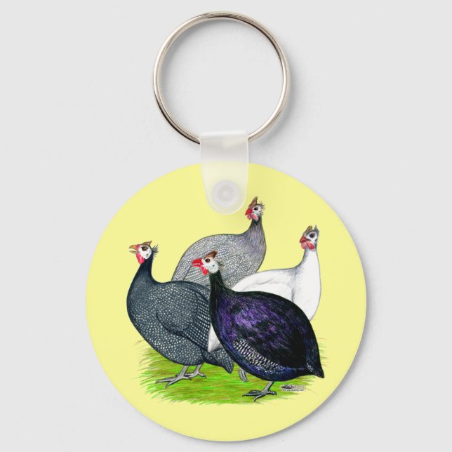 Four Guineas Keychain (Front)