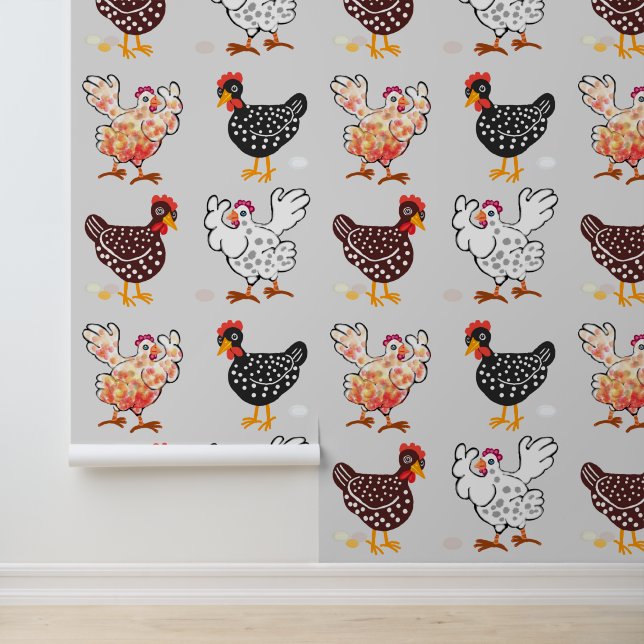 Four happy hens  wallpaper (Application)